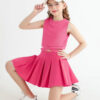 688c4852ce6674e61c733e27c980d1bbf0a5510cb952f06256deb.jpg Cute Clothes for Girls Crisscross Crop Tank Top Pleated Skirt Tween Girl Trendy Summer Outfit Kid Clothing Set 7-14