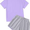 688c48dc81f9d35de82152a274b3d94d9c78629f6d054f4fe3640.jpg Girl's 2 Piece Outfits Cute Summer T-Shirt and Graphic Shorts Clothing Sets