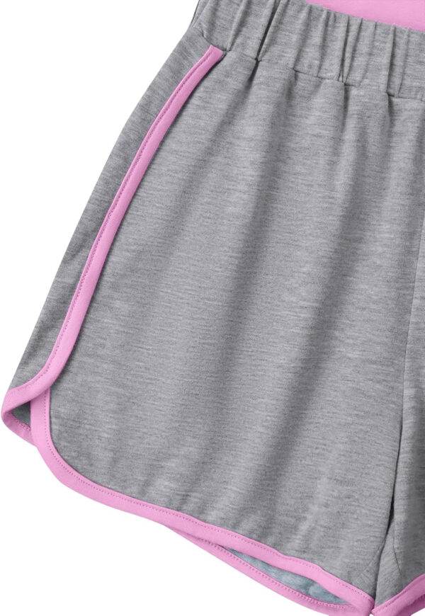 688c48f4acdb163e29d290cf1fb76e35767bac022b17b3cf347ad.jpg Girl's 2 Piece Outfits Cute Summer T-Shirt and Graphic Shorts Clothing Sets