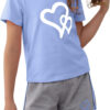 688c48fd1321b07bdc03eb416c8508b4e5f32da6610cefed3aac0.jpg Girl's 2 Piece Outfits Cute Summer T-Shirt and Graphic Shorts Clothing Sets