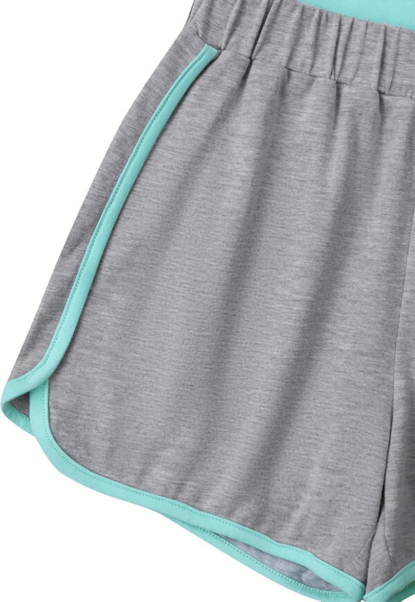 688c49029115990927fd18d0a1fa2ba9bf4ceb29e7e76de918627.jpg Girl's 2 Piece Outfits Cute Summer T-Shirt and Graphic Shorts Clothing Sets