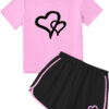688c490c79dff6b1141ba687965f68d8239b75bdb996a9ff793d0.jpg Girl's 2 Piece Outfits Cute Summer T-Shirt and Graphic Shorts Clothing Sets