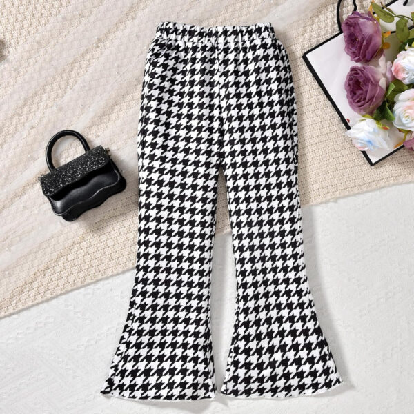 HIHA Toddler Girls Summer Outfit Puff Sleeve Ruffle Tops Flare Pants Clothes 2 Piece Clothing