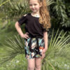 Arshiner Girls Short Sets 2 Pieces Outfits Short Sleeve Tie Knot T-Shirts and Casual Shorts With Pockets Cute Clothes Sets