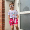 Arshiner Girls Short Sets 2 Pieces Outfits Short Sleeve Tie Knot T-Shirts and Casual Shorts With Pockets Cute Clothes Sets