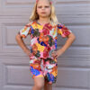 Arshiner Girls Short Sets 2 Pieces Outfits Short Sleeve Tie Knot T-Shirts and Casual Shorts With Pockets Cute Clothes Sets