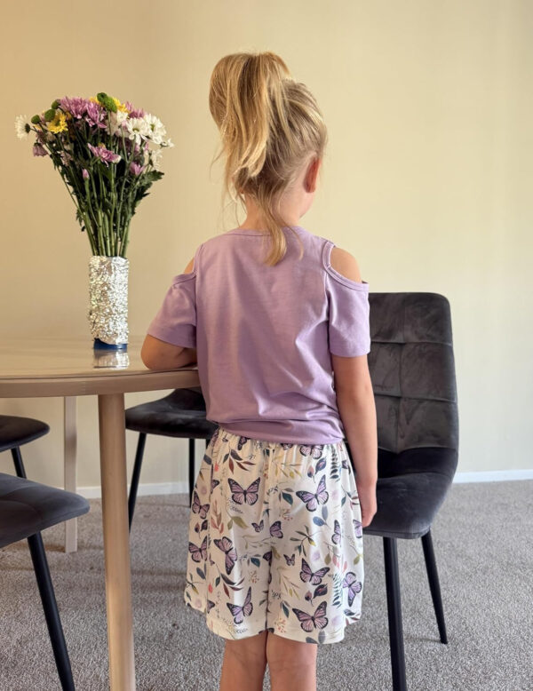 Arshiner Girls Short Sets 2 Pieces Outfits Short Sleeve Tie Knot T-Shirts and Casual Shorts With Pockets Cute Clothes Sets