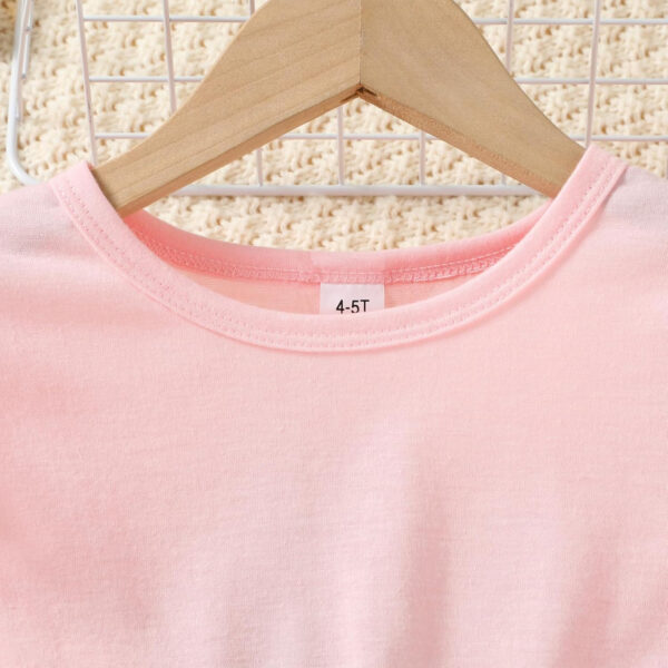 Toddler Baby Girl Bell Bottoms Outfits Ruffle Short Sleeve Shirt Tops and Floral Flared Pant Set