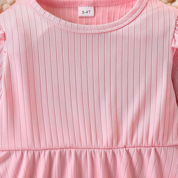 Toddler Baby Girl Clothes Floral Outfit Ruffle Sleeve Shirt with Headband 3PC Pant Set Fall Clothing for Girl