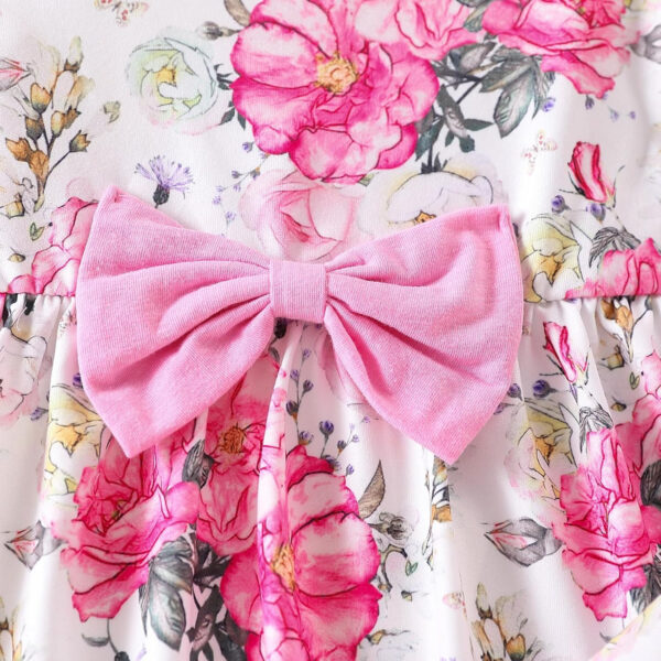 Toddler Baby Girl Clothes Floral Outfit Ruffle Sleeve Shirt with Headband 3PC Pant Set Fall Clothing for Girl