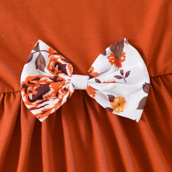 Toddler Baby Girl Clothes Floral Outfit Ruffle Sleeve Shirt with Headband 3PC Pant Set Fall Clothing for Girl