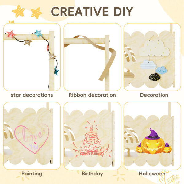 Wooden Baby Shower Crate Closet for Boys and Girls, Basket Gifts for New Parents, Welcome Baby Gift, Suitable for Pregnancy (Blue)