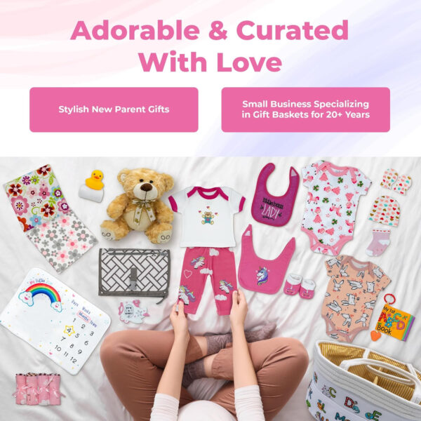 Bundle of Joy Deluxe New Baby Boy Gift Set | Baby Essentials for Expecting Moms & Parents | 25-Piece Newborn Gift Basket Hamper Layette Set for Gender Reveal | Blue - Nikki's Gift Baskets