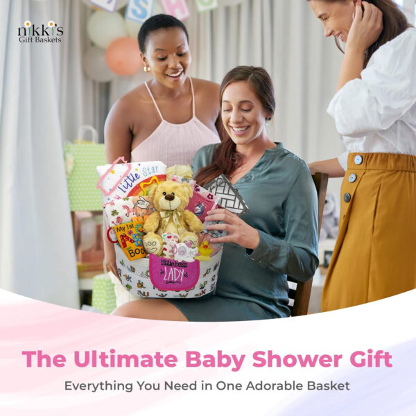 Bundle of Joy Deluxe New Baby Boy Gift Set | Baby Essentials for Expecting Moms & Parents | 25-Piece Newborn Gift Basket Hamper Layette Set for Gender Reveal | Blue - Nikki's Gift Baskets