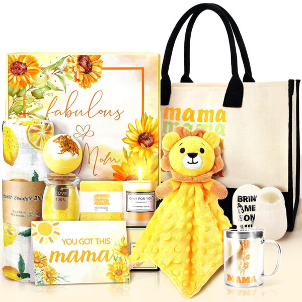 New Mom Gifts & Baby Girl Gift Set for Newborn,12PCS Baby Shower Gifts, Newborn Baby Girl Gifts,Pregnancy Gifts for Expecting Mom,New Mom Care Package After Baby, Pregnancy Gifts for Women and Baby