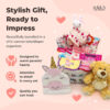 Joyful Arrival Deluxe Baby Girl Gift Basket | 20-Piece Newborn Baby Girl Gift Set | Baby Gift for Expecting Moms and Gender Reveals | New Baby Gift Basket | Baby Gift Set - Pink | Nikki's Gift Baskets