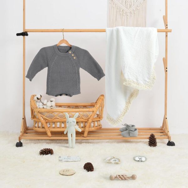 meloom Baby Gift Set, Baby Boy Newborn Gifts Box, Boho Gender Neutral Unisex Baby Essentials, Baby Shower Gifts for New Moms, New Baby Gifts for Boys, Personalized Gift Basket for New Babies