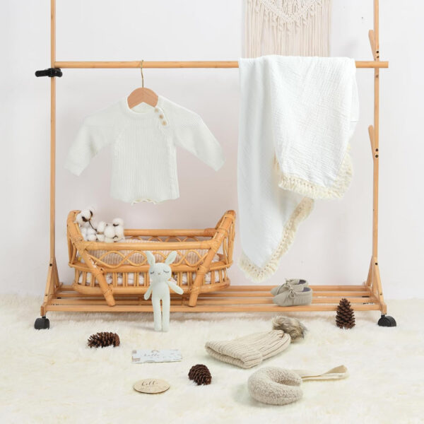 meloom Baby Gift Set, Baby Boy Newborn Gifts Box, Boho Gender Neutral Unisex Baby Essentials, Baby Shower Gifts for New Moms, New Baby Gifts for Boys, Personalized Gift Basket for New Babies