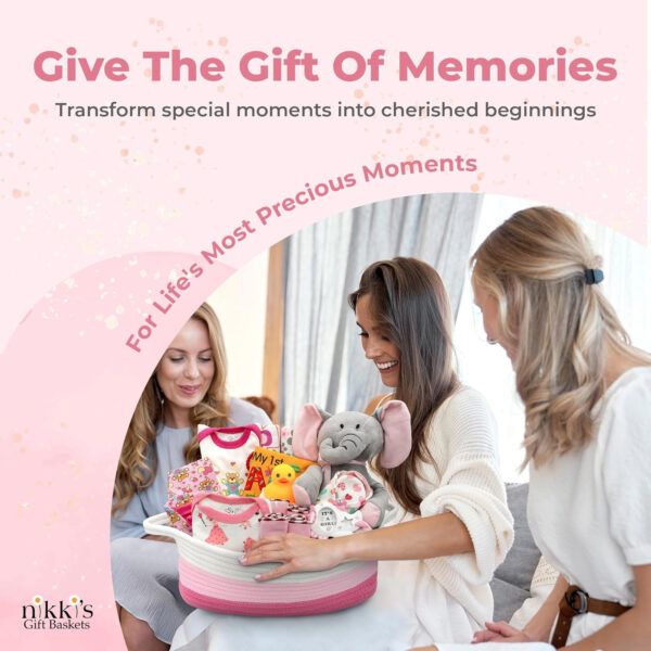 Bundle of Joy Deluxe New Baby Gift Basket | Newborn Baby Boy Gift Set with Baby Essentials | Baby Gift Basket for Expecting Moms | Baby Layette Set | Blue Baby Gift Set | Nikki's Gift Baskets