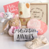 New Born Baby Girls Gift - Baby Shower Gifts for Girls - Baby Girl Gift Basket Newborn Baby Girl Gift Set Gender Reveal Ideas Welcome Baby Girl