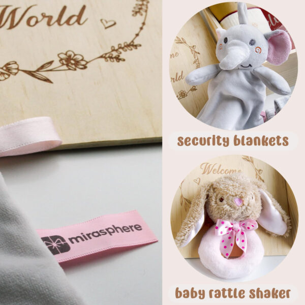 New Born Baby Girls Gift - Baby Shower Gifts for Girls - Baby Girl Gift Basket Newborn Baby Girl Gift Set Gender Reveal Ideas Welcome Baby Girl