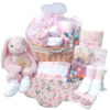 Deluxe Baby Shower Gifts Set for Girl, 21 New Baby Essentials, Gifts for Expecting Moms, Unique Baby Girl Gifts,Baby Girl Clothes,Socks,Blanket & Washcloths,Pink - Gift Baskets