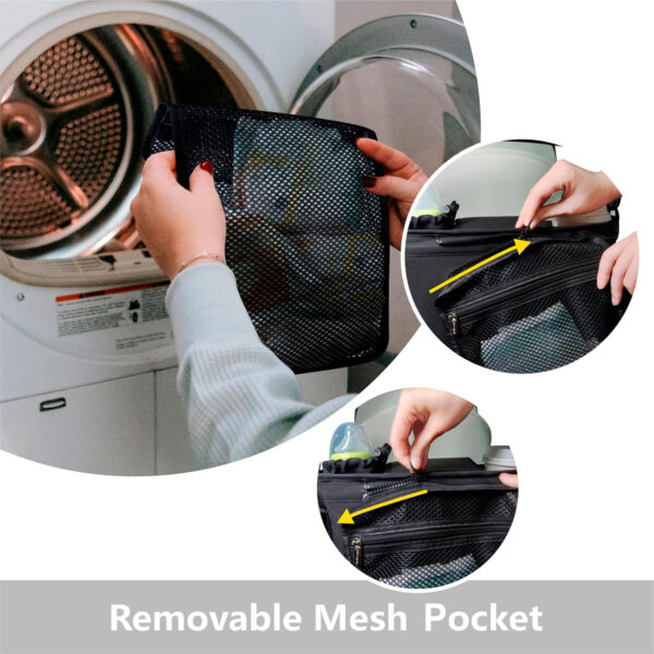 TOPDesign Universal Baby Stroller Organizer, Stroller Caddy with Detachable Mesh Bag & Heightened Insulated Cup Holders & Non-Slip Secure Hooks Accessories, Fits Most Strollers (Pink)