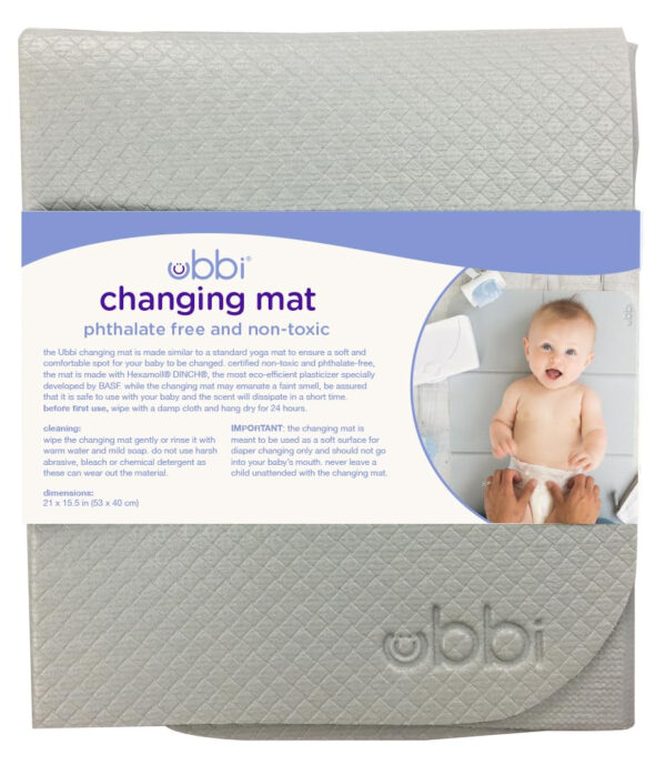 688c53be73193abac47e759c64dc6f7cb942cb04b19c6f5c5af8a.jpg Ubbi On-The-Go Diaper Changing Baby Mat, Soft and Comfortable Diaper Bag Accessory Must Have for Newborns, Easy to Clean, Portable Folding Pad, Baby Traveling Accessories, Taupe