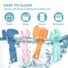 TYRY.HU Baby Teething Toys for Babies 0-6 Months 6-12 Months, BPA Free Silicone Baby Molar Teether Chew Toys, Hammer Wrench Spanner Pliers for Boys Girls, Soft-Textured, Easy to Hold & Clean, 4 Packs
