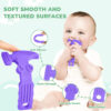TYRY.HU Baby Teething Toys for Babies 0-6 Months 6-12 Months, BPA Free Silicone Baby Molar Teether Chew Toys, Hammer Wrench Spanner Pliers for Boys Girls, Soft-Textured, Easy to Hold & Clean, 4 Packs