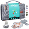 Portable Diaper Changing Pad for Baby, Detachable Travel Changing Pad with Baby Wipes Pocket, Gifts for Baby Shower, Newborn Girls and Boys (Grey)