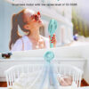 Stroller Fan Clip on for Baby, 4000mAh Rechargeable Battery Operated, Flexible Tripod, 3 Wind Speed, 360° Rotatable, Small Portable Fan for Car Seat Crib Backseat Beach Travel Camping, Pink