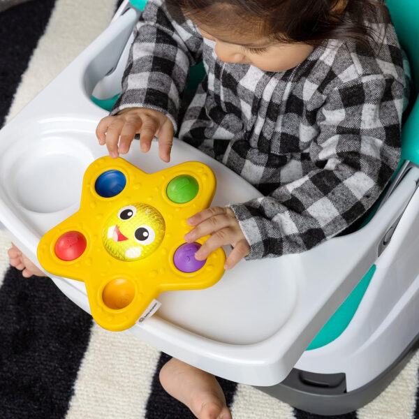 Baby Einstein Sticky Spinner BPA-free Suction Cup High Chair Activity Toy and Tray Toy for Early Development, 3mo+