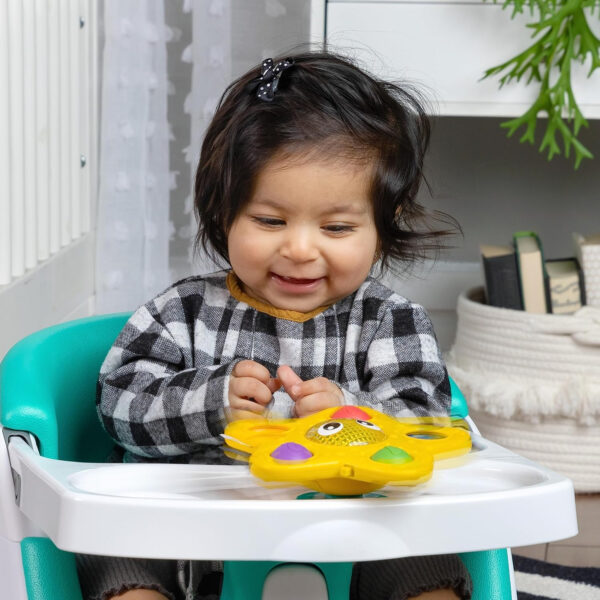 Baby Einstein Sticky Spinner BPA-free Suction Cup High Chair Activity Toy and Tray Toy for Early Development, 3mo+