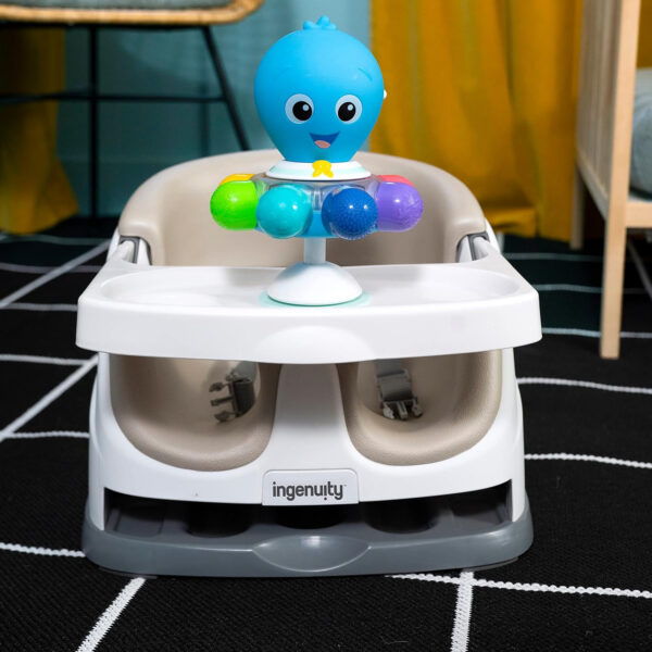 Baby Einstein Sticky Spinner BPA-free Suction Cup High Chair Activity Toy and Tray Toy for Early Development, 3mo+