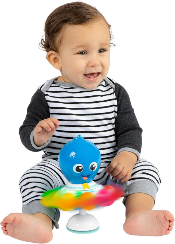 Baby Einstein Sticky Spinner BPA-free Suction Cup High Chair Activity Toy and Tray Toy for Early Development, 3mo+
