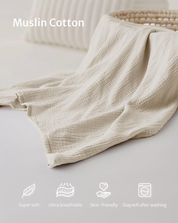 Blissful Diary Baby Car Seat Cover, Extra Large Mesh Window, Breathable Muslin Cotton, Infant Windproof Canopy, Must-Have Baby Gift - Roman Green