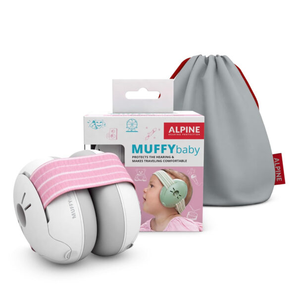 Alpine Muffy Baby Ear Protection for Babies and Toddlers up to 36 Months - CE & ANSI Certified - Noise Reduction Earmuffs - Comfortable Baby Headphones Against Hearing Damage & Improves Sleep - Green