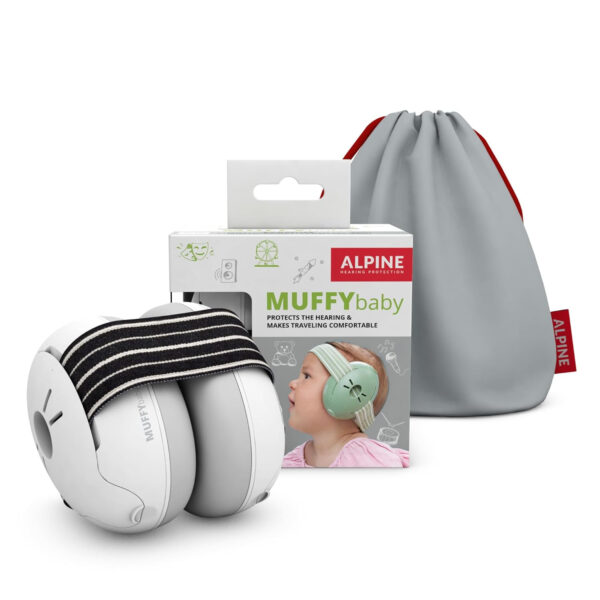 Alpine Muffy Baby Ear Protection for Babies and Toddlers up to 36 Months - CE & ANSI Certified - Noise Reduction Earmuffs - Comfortable Baby Headphones Against Hearing Damage & Improves Sleep - Green