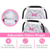 Muslin Carseat Cover for Babies, Metplus Breathable Infant Carseat Cover Lightweight Baby Carrier Cover for Girls Boys, Fit Spring Summer/Hot Days/Warm Weather, Pink Floral