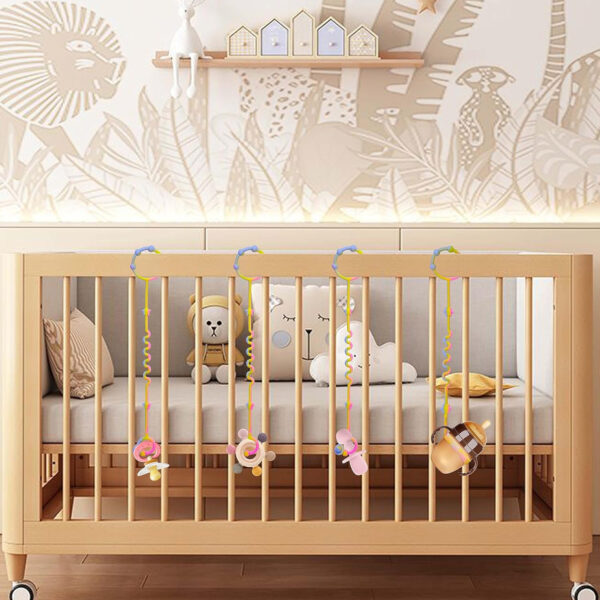 RTMOK Toy Straps for Baby,RTMOK Silicone Setpacifier Clip,Applies to Car Seat Toy,Teether Toy,High Chair,Stroller Accessories,Baby Toy Clips,Cribs,Rocking Chair