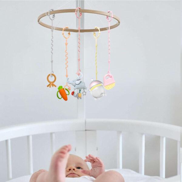 RTMOK Toy Straps for Baby,RTMOK Silicone Setpacifier Clip,Applies to Car Seat Toy,Teether Toy,High Chair,Stroller Accessories,Baby Toy Clips,Cribs,Rocking Chair