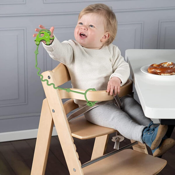 RTMOK Toy Straps for Baby,RTMOK Silicone Setpacifier Clip,Applies to Car Seat Toy,Teether Toy,High Chair,Stroller Accessories,Baby Toy Clips,Cribs,Rocking Chair